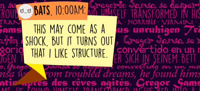 This may come as a shock, but it turns out that I like structure.