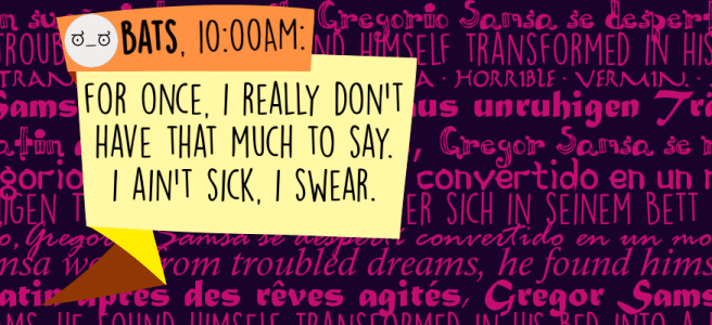 For once, I really don't have that much to say. I ain't sick, I swear.