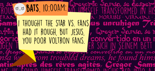 I thought the Star Vs. fans had it rough, but Jesus, you poor Voltron fans.