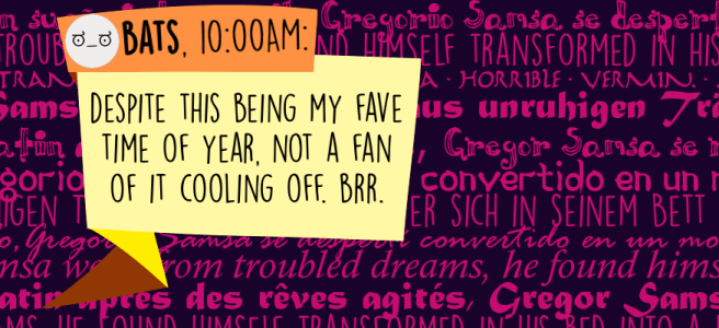 Despite this being my fave time of year, not a fan of it cooling off. Brr.